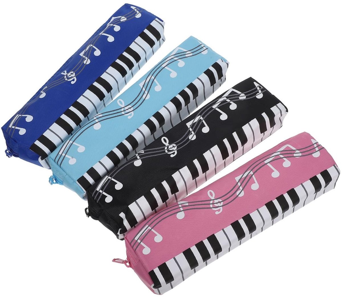 Omgoods - Set van 4 Multicolor Pencil Cases voor Studenten