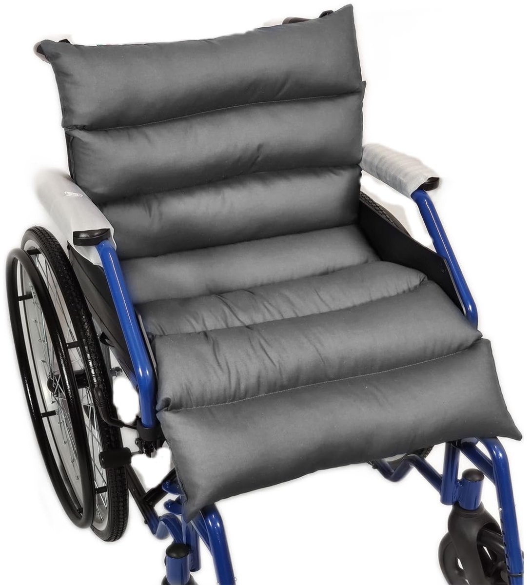 Omgoods - Orthopedisch Stoelkussen voor Rolstoel met Rugleuning Grijs