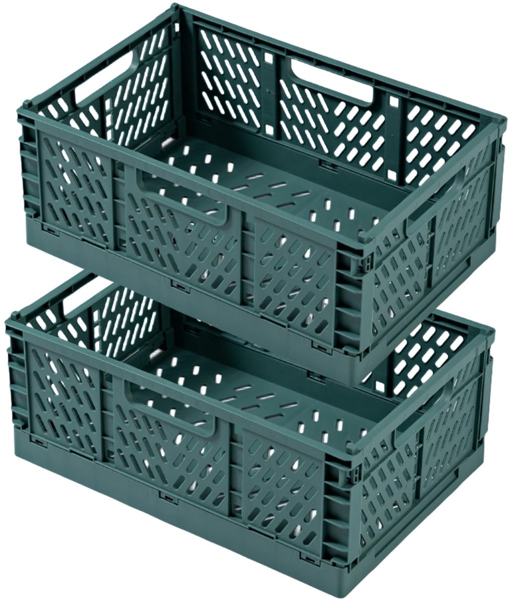 Omgoods - Vouwbare Opslagboxen voor Kinderen, Keuken en Badkamer - Groen 43x29x17 cm