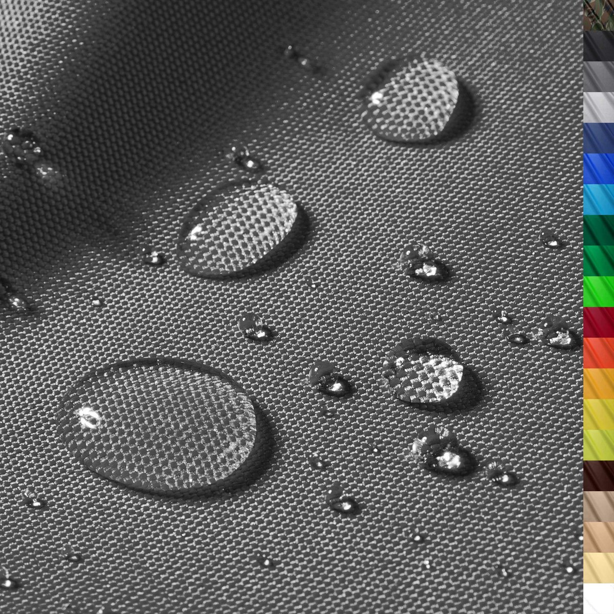 Omgoods - Waterproof Polyester Stof 100x160 cm met 8.5 mm Waterkolom Grafiet