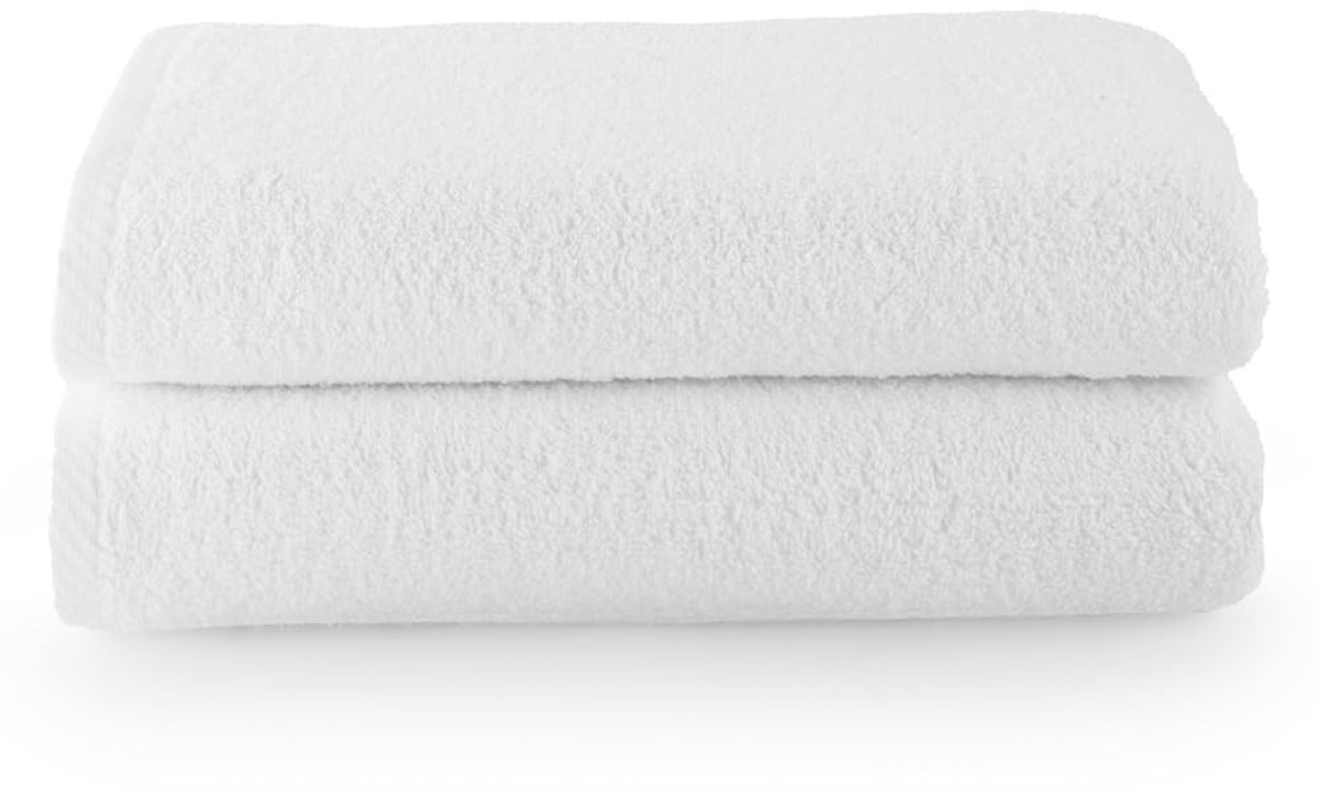 Omgoods - Set van 2 Grote Badhanddoeken 100x150 cm - Katoen 400 g/m²