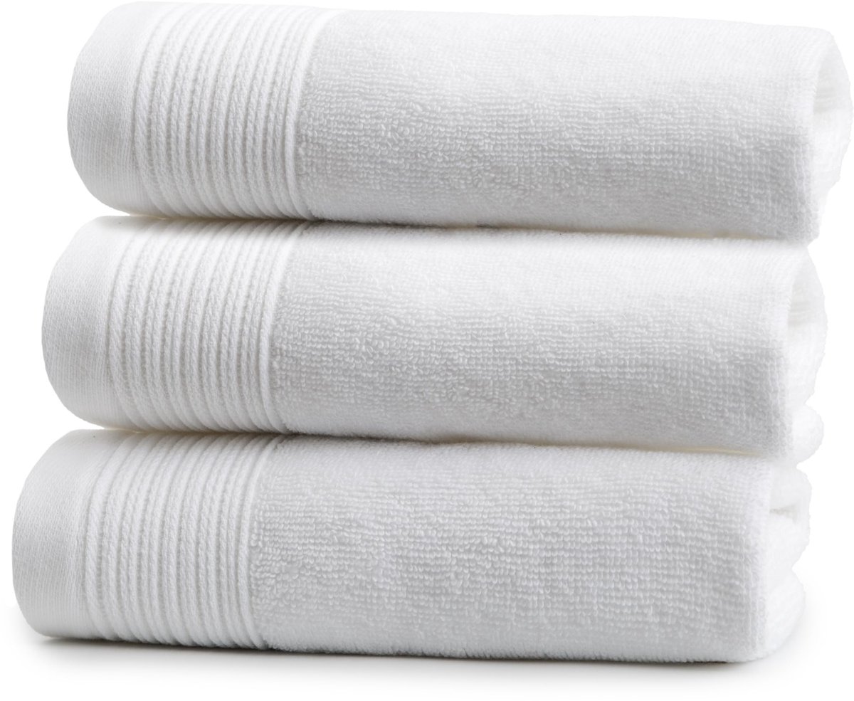 Omgoods - Set van 3 Luxe Gastendoekjes 100% Katoen 550 g/m² - Wit