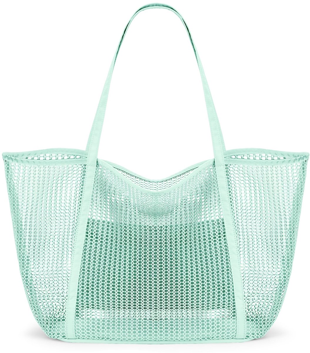 Omgoods - Strandtas van Mesh met Ruimte voor 27L, Ideaal voor Winkelen