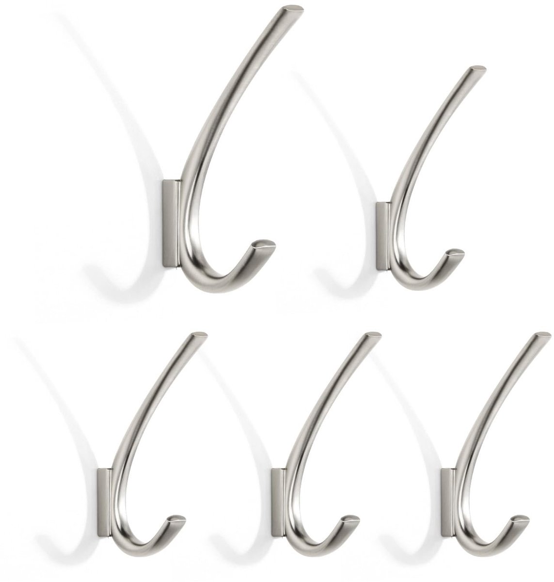 Omgoods - Wandhaak Set van 4 Metalen Haken voor Jassen en Handtassen