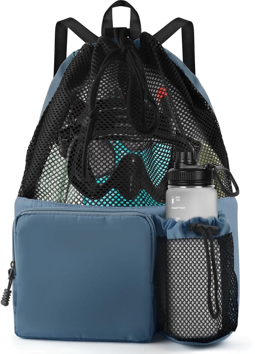 Omgoods - Zwemtas - Mesh Rugzak met Trekkoord voor Sport en Strand