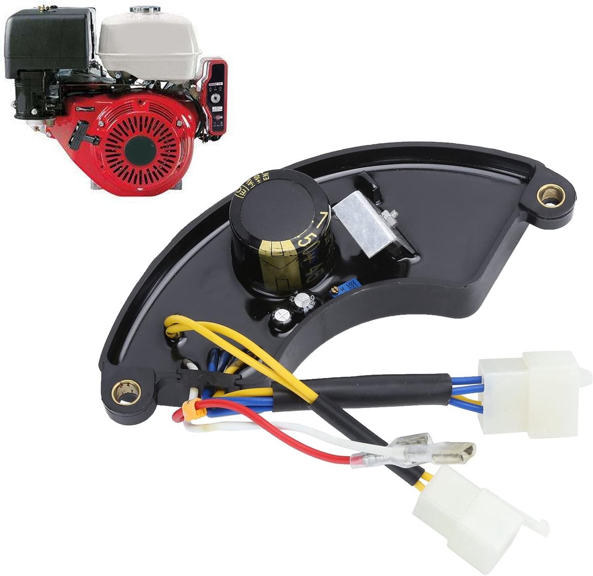 470UF AVR Automatic Voltage Regulator Rectifier For 5-6.5KW Gasoline Generator Parts - ShopVlot