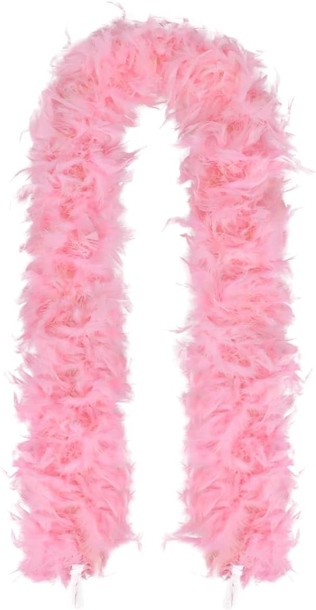 Verenboa 78,7 inch - Roze imitatieveer - Inclusief hartvormige zonnebril - Perfect voor feesten - ShopVlot