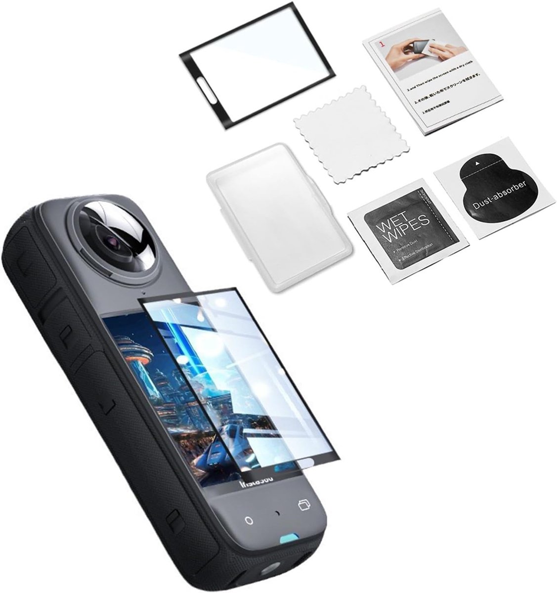 Screen Protector Insta 360 X4 - Gehard Glas - Schokbestendig en Krasbestendig - Bescherming voor heldere opnames - ShopVlot