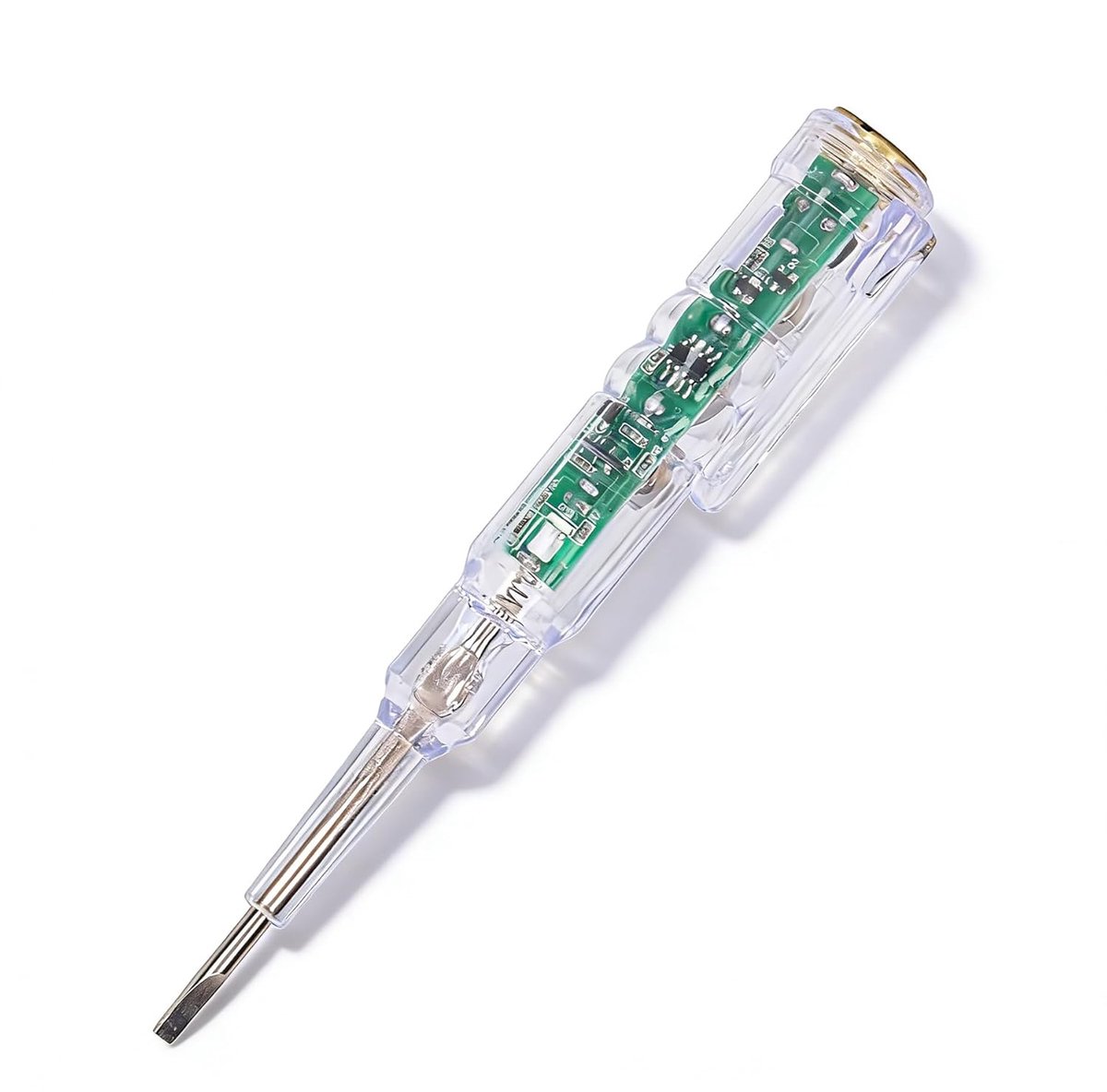 SnelShoppen - Professionele Spanningspen, Voltage Tester Schroevendraaier met Drie Kleuren, Hoge Helderheid LED, Geluid Alarm, Nul Fase Herkenning, Op