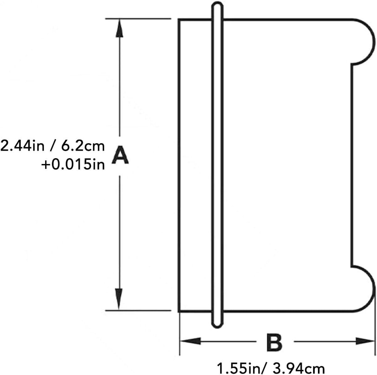 SnelShoppen - 2.44 Inch Stofdichtdeksel voor Traileras, Bescherming voor Wielen met Rubber Stoppen, Lubricatie Caps voor Boottrailers tot 6.000 Lb Ass
