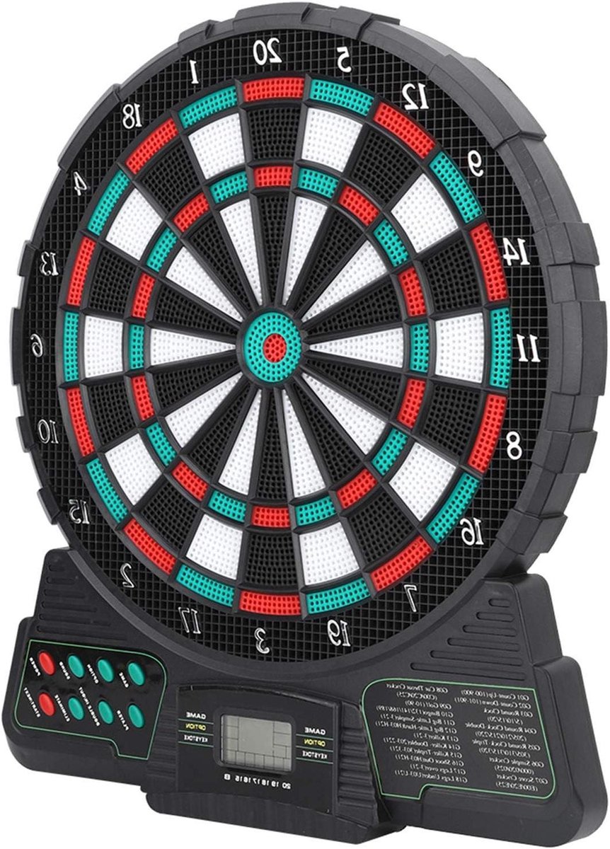 Elektronisch Dartbord - Dartspel Set - Thuis Entertainment - Automatische Score - 32 cm Diameter - Zwart