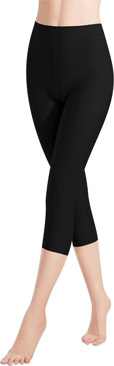 Leggings, 3/4 broek van katoen, capribroek met hoge taille, kleurrijk, slim fit, fitnessbroek, meerkleurig 4161 VA