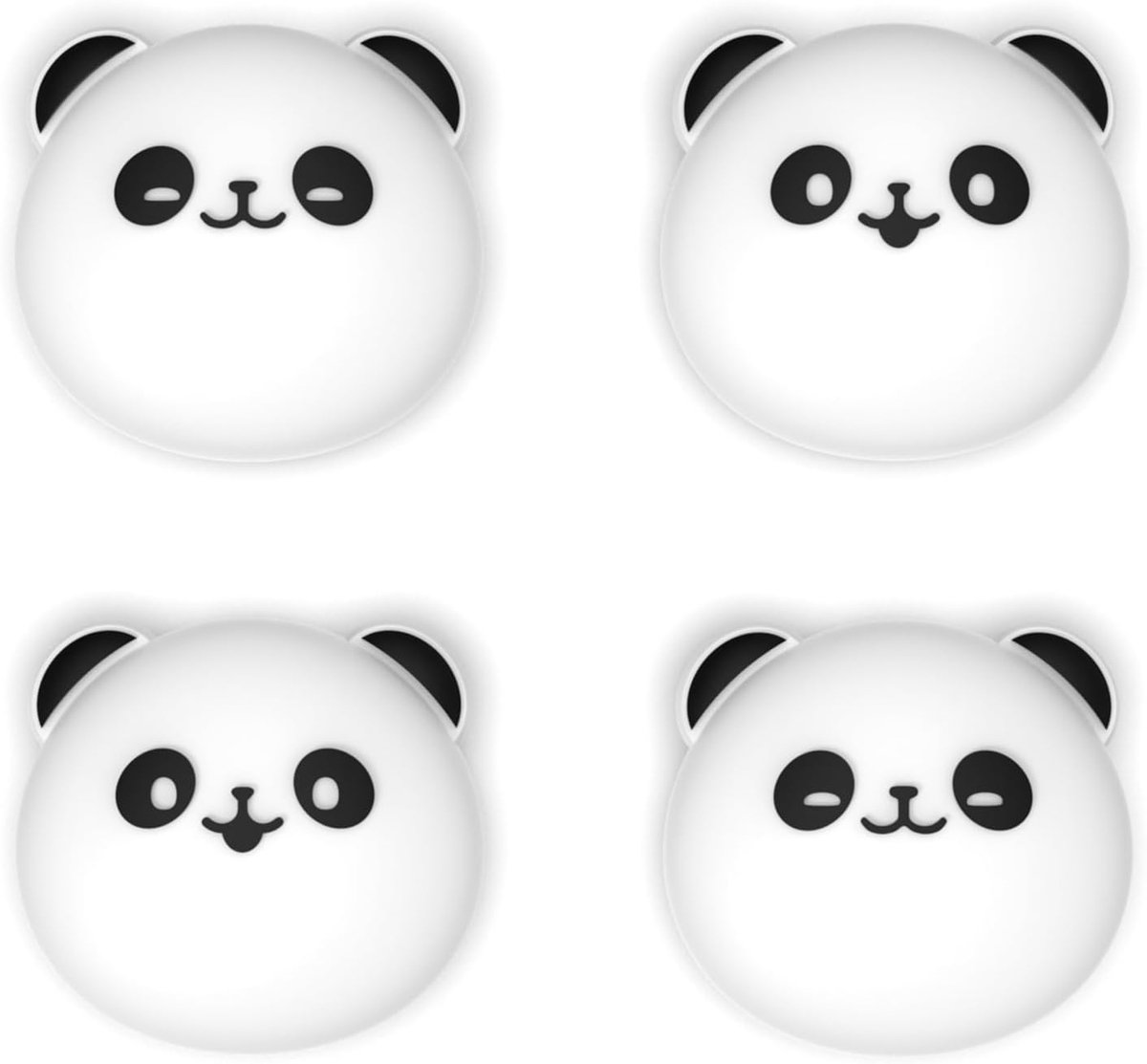 4 Stuks Duim Gripdoppen voor Nintendo Switch 2 2025 - Kawaii Siliconen Thumbstick Covers, Comfortabele Joystick Accessoires voor Controllers (Dikke Panda)