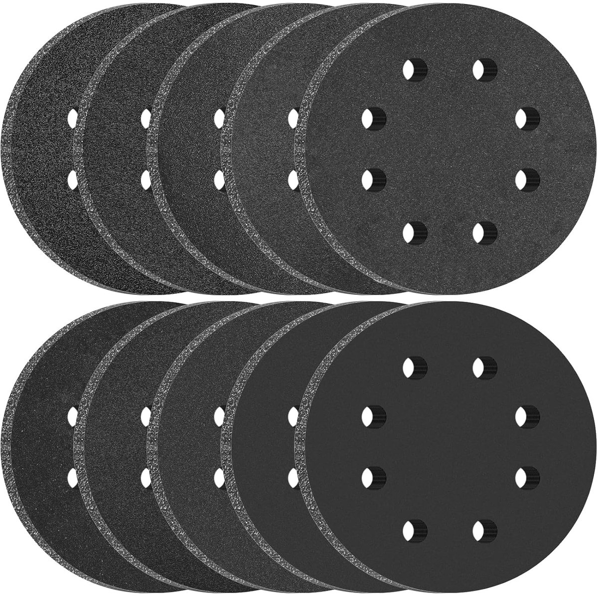 Schuurschijf 125mm Droog en Water 8 Gaten 100 Stuks Korrel 80 120 180 240 320 400 600 800 1000 2000 Siliciumcarbide voor Excentrische Schuurmachine
