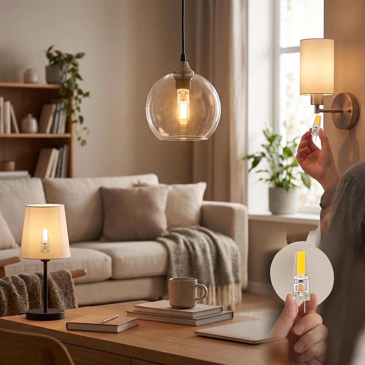 Gloeilampen 360 Graden Lichtgevende 500LM Silicagel Spaarlamp voor Plafondlamp Wandlamp Tafellamp (Koud wit)