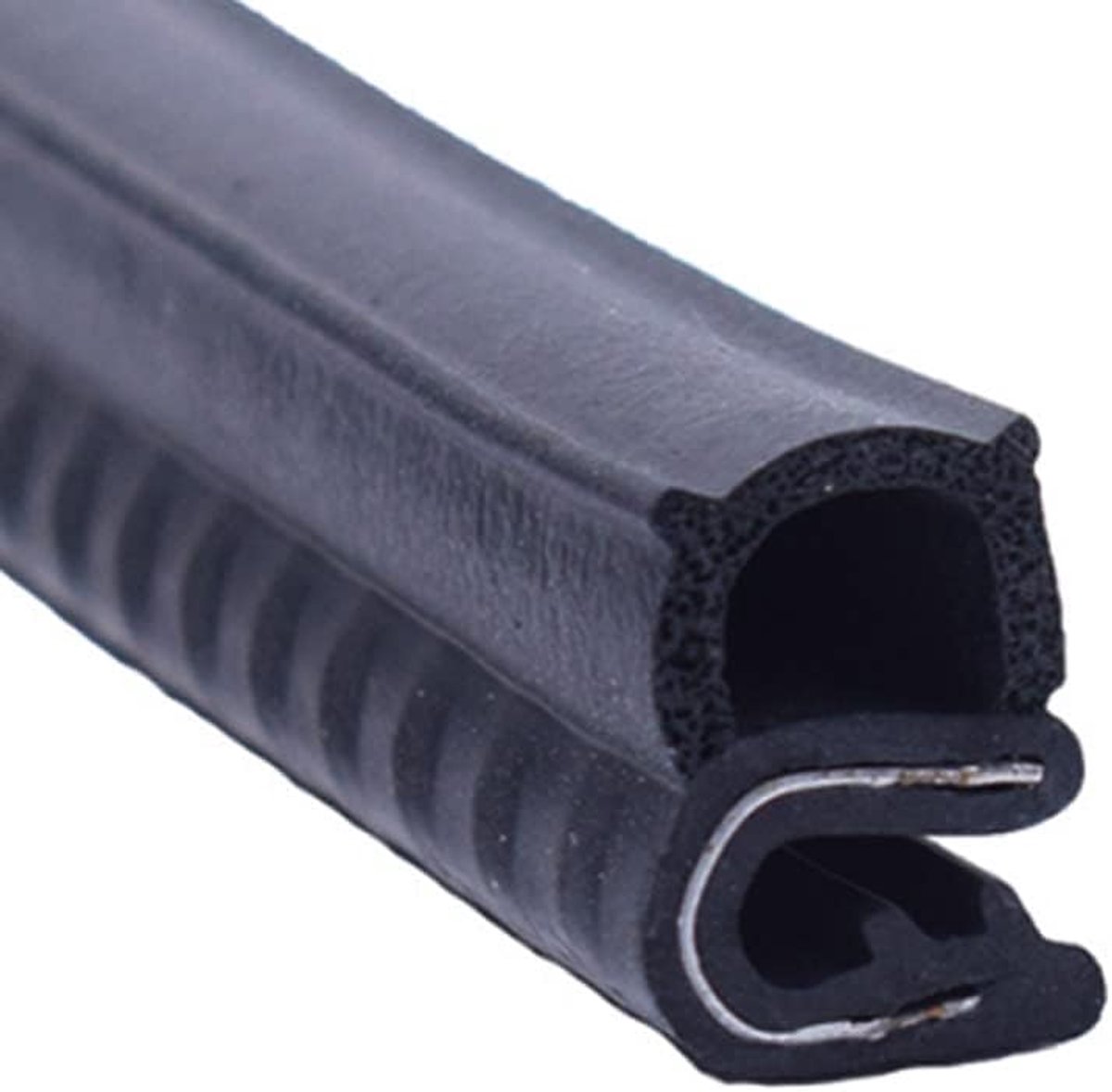 5 meter autodeurrandbeschermers U-vormige randafwerking rubberen afdichting beschermer strippende weerstrip met zijlamp voor boot, bestelwagen, vrachtwagen 14mm x 18mm