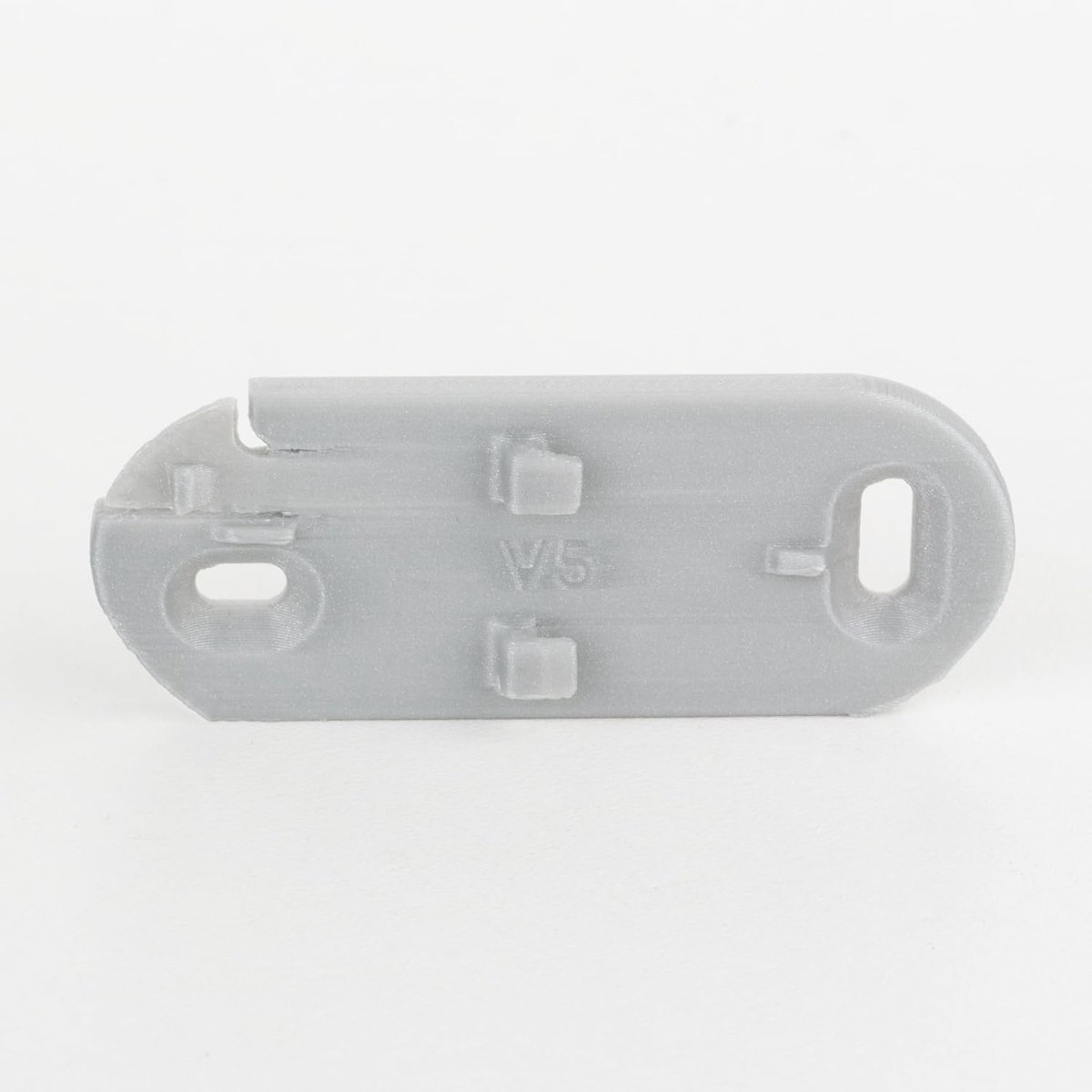 SnelShoppen - Vervangende ophangplaat voor DCP-311, DCP-511 en DCP-911 deurbel - Zilver, sterk PLA materiaal, inclusief schroeven en pluggen, 3D-gepri
