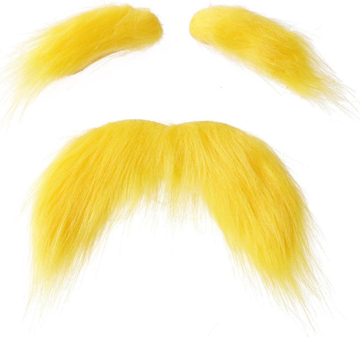 snor en wenkbrauwset, snor om op te plakken, Lorax-kostuum, snor nepbaard, nieuwe snor