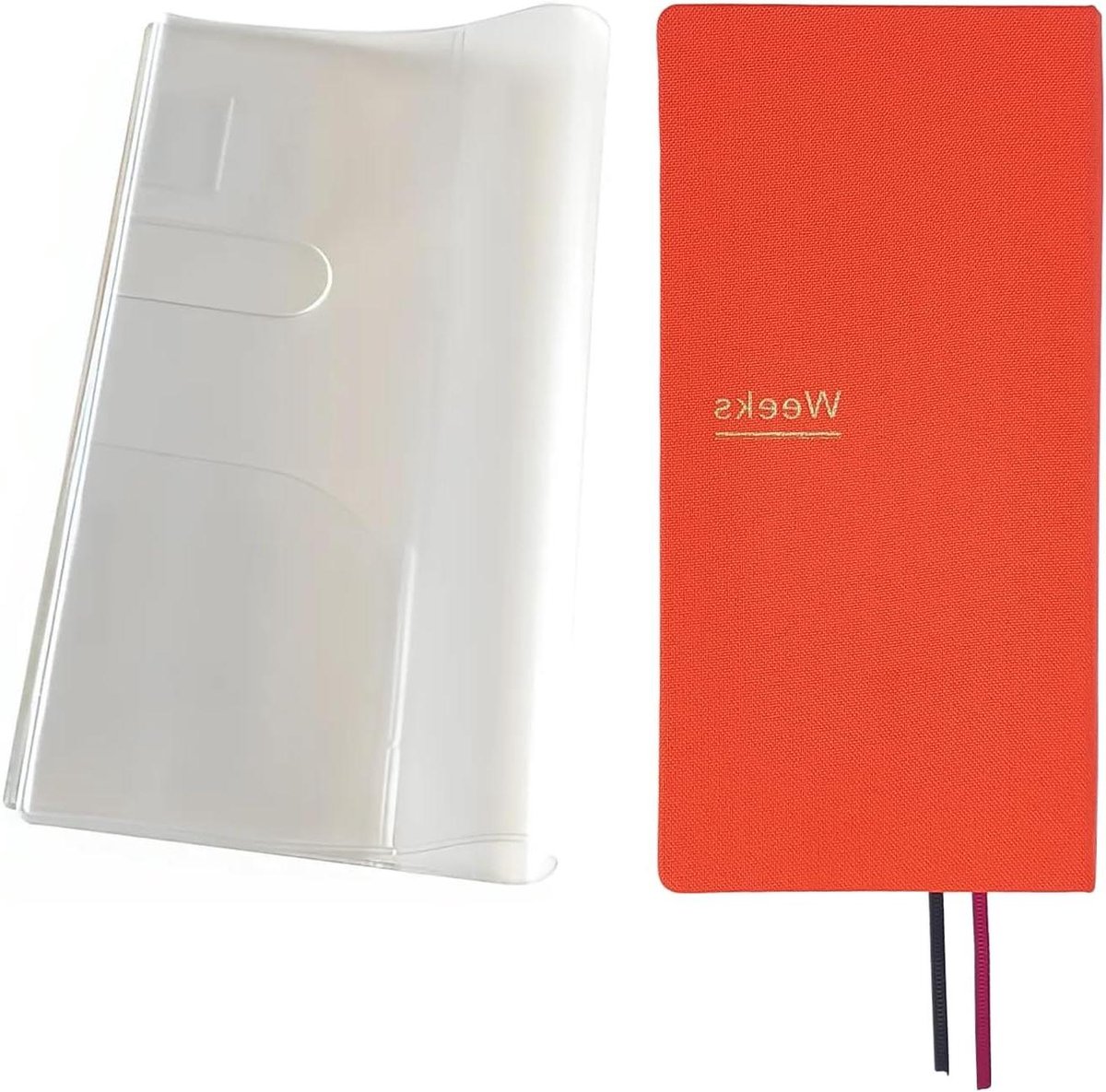 Weekplanner Notebook - Agenda Organizer - Afspraken Plannen - Ongedateerd Beginnen - A6 Formaat - Oranje