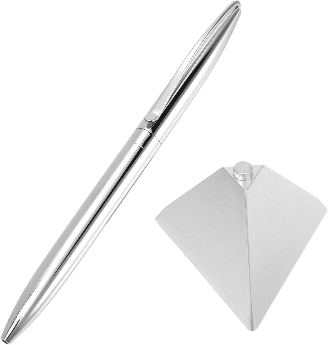 Magnetische balpen met basis, zelfstaande schrijfpen voor kantoororganisatie, handtekeningen en zakelijke notities, kantoorpennen voor mannen als bureauaccessoire