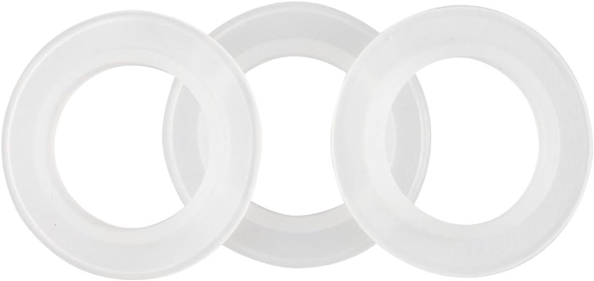 Pack of 3 Replacement Seals for Washbasin, Pop Up Bath Stopper, Washbasin Stop Seal, Diameter 32 mm, Outer Diameter 38 - ShopVlot