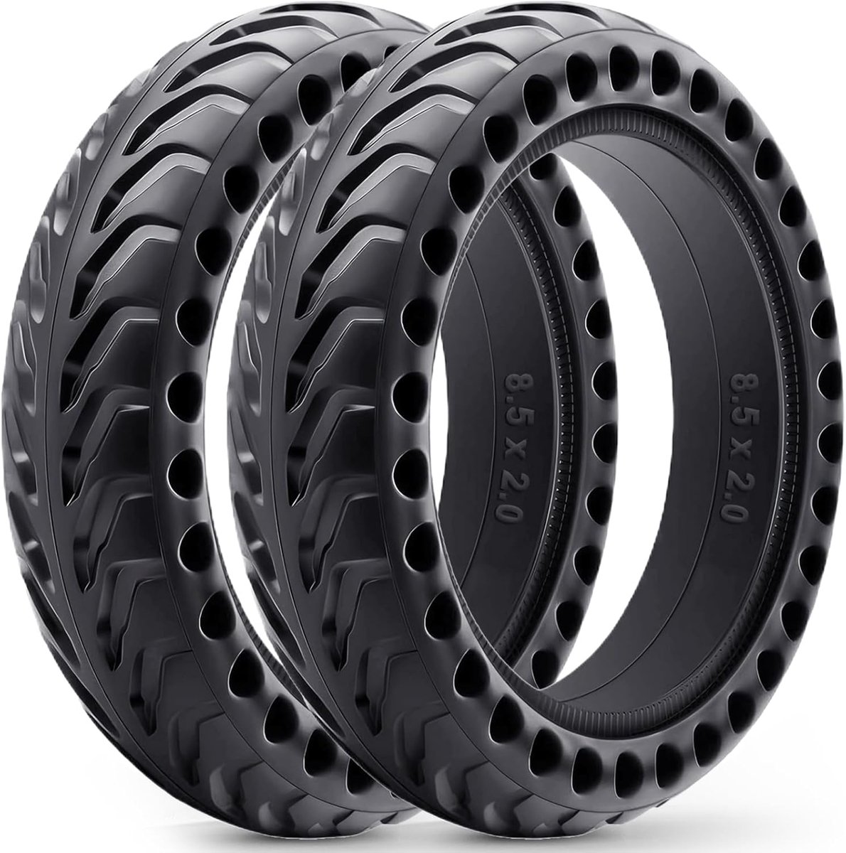 2 Stuks Banden 50/75-6.1 voor Elektrische Step, Tubeless Band Ook Compatibel met Maten 8,5 x 2,0 en 8 1/2 x 2, Lekbestendig, Geen Onderhoud Nodig