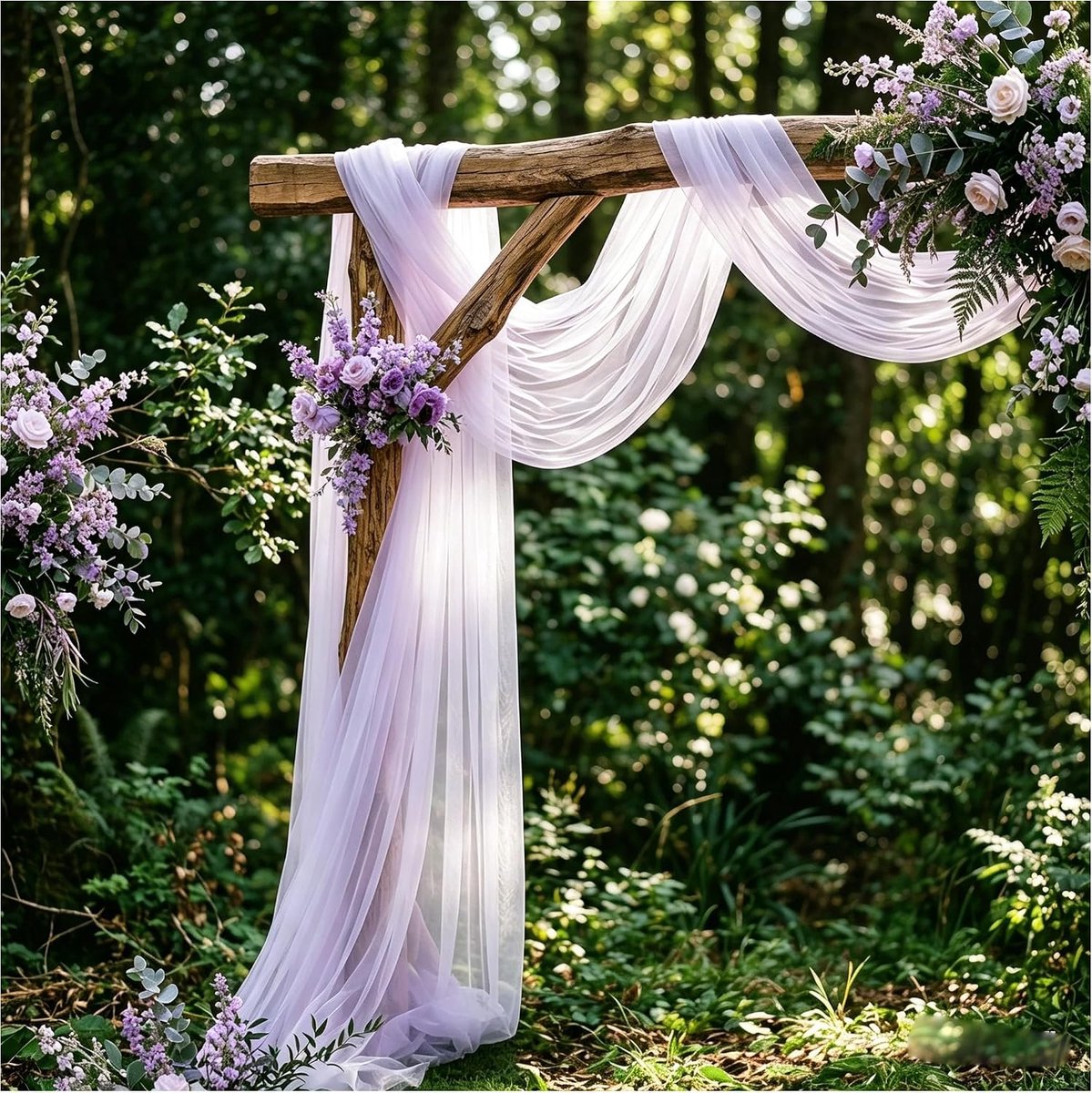 Stof 800×75cm Zachte organza stof dwarsgordijn stoelscherpe tafelkleed huwelijksboog gordijnen decoratie huwelijk achtergrond draperingstof voor huwelijk feest banket evenement