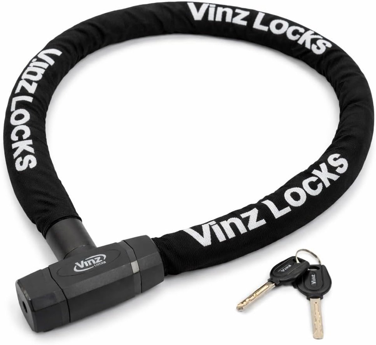 SnelShoppen - Fietsslot Kettingslot met Vaste Kop 8 mm - 90 cm - Veilig Fietsslot - Ideaal voor Fietsen, Mountainbikes en Elektrische Fietsen - Duurza