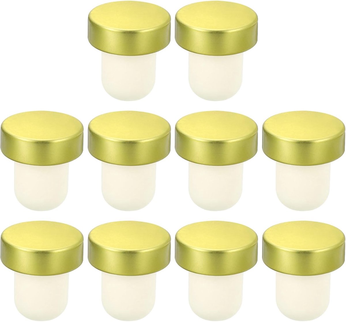 16 stuks T-stops, kurkstop, 16 stuks, 1,8 cm voor herbruikbare wijnflessen, kurken voor wijnflessen, bier, dranken, handwerk, goud