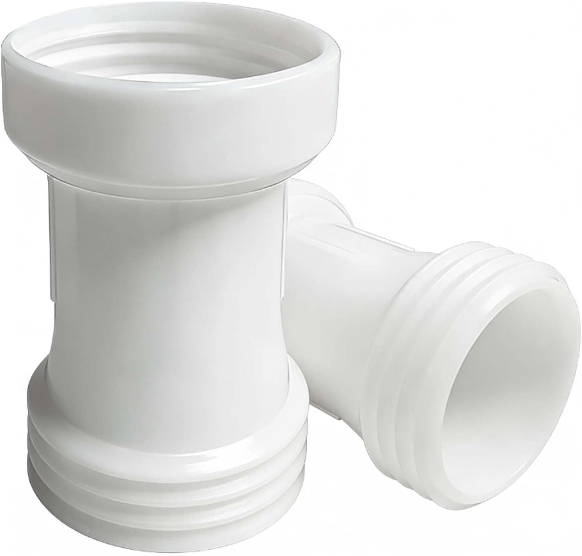 2 stuks IBC Tankaccessoires, IBC adapter s60 x 6, verlenging, IBC containeraccessoires met afdichting,Afstandsstuk, Grove schroefdraad, voor regenwatertank tuinslang