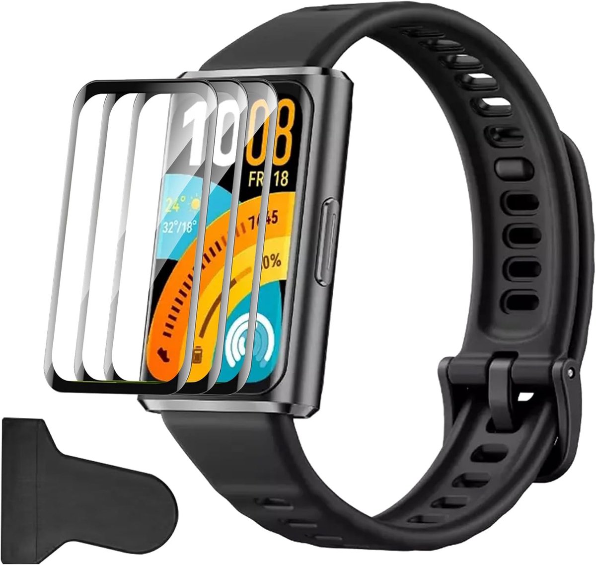 3 stuks beschermfolie voor Huawei Band 11 Pro [niet gepantserd glas], 3D gebogen zachte folie, displaybeschermfolie, krasbestendig, onbreekbaar, anti-luchtbellen, anti-vuil, hoge helderheid