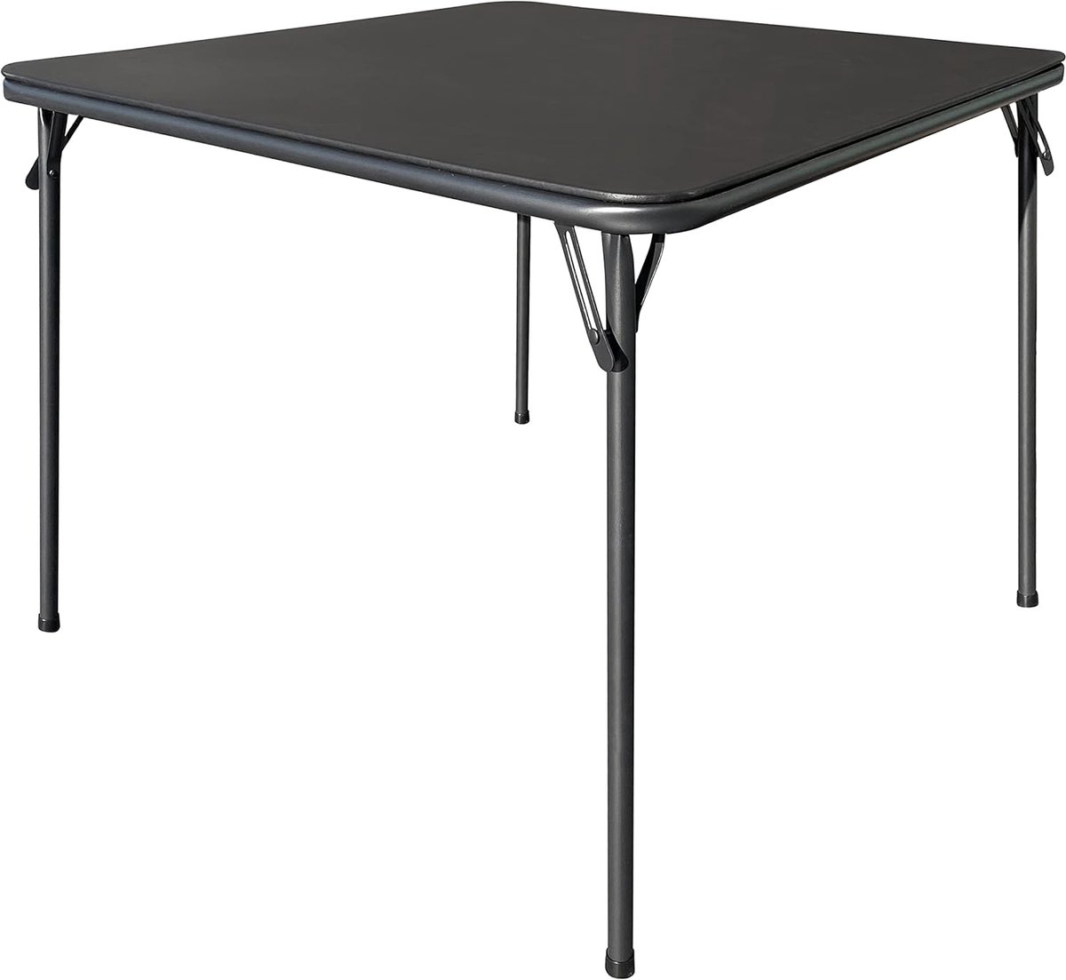 Vouwtafel 80x80 cm - Vinyl tafelblad - Compact met opvouwbare poten - Ideaal voor binnen en buiten - ShopVlot