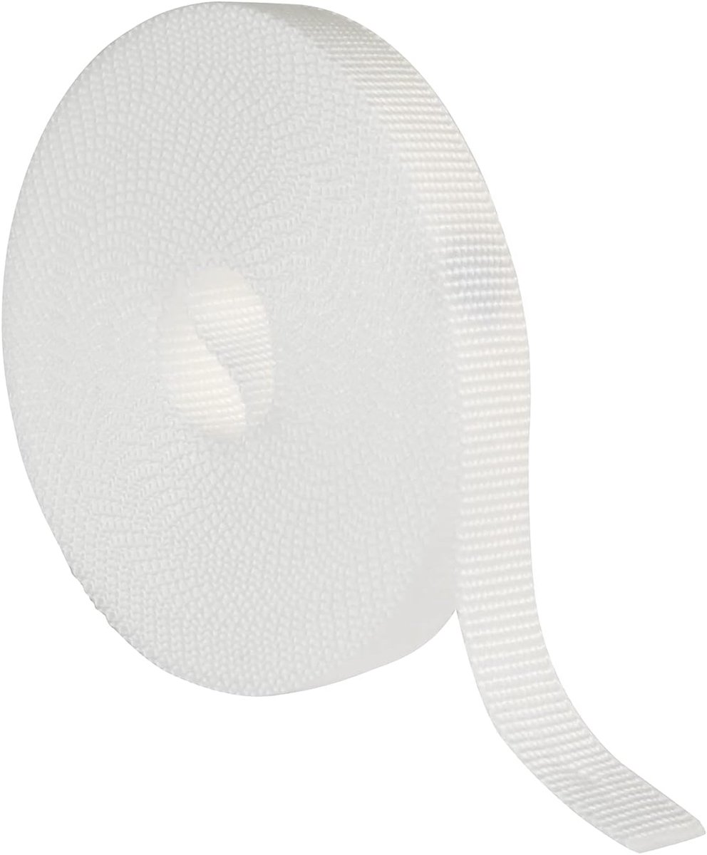 Rolhor band 18mm x 6m - wit - UV-bestendig en slijtvast - eenvoudig te monteren - ShopVlot