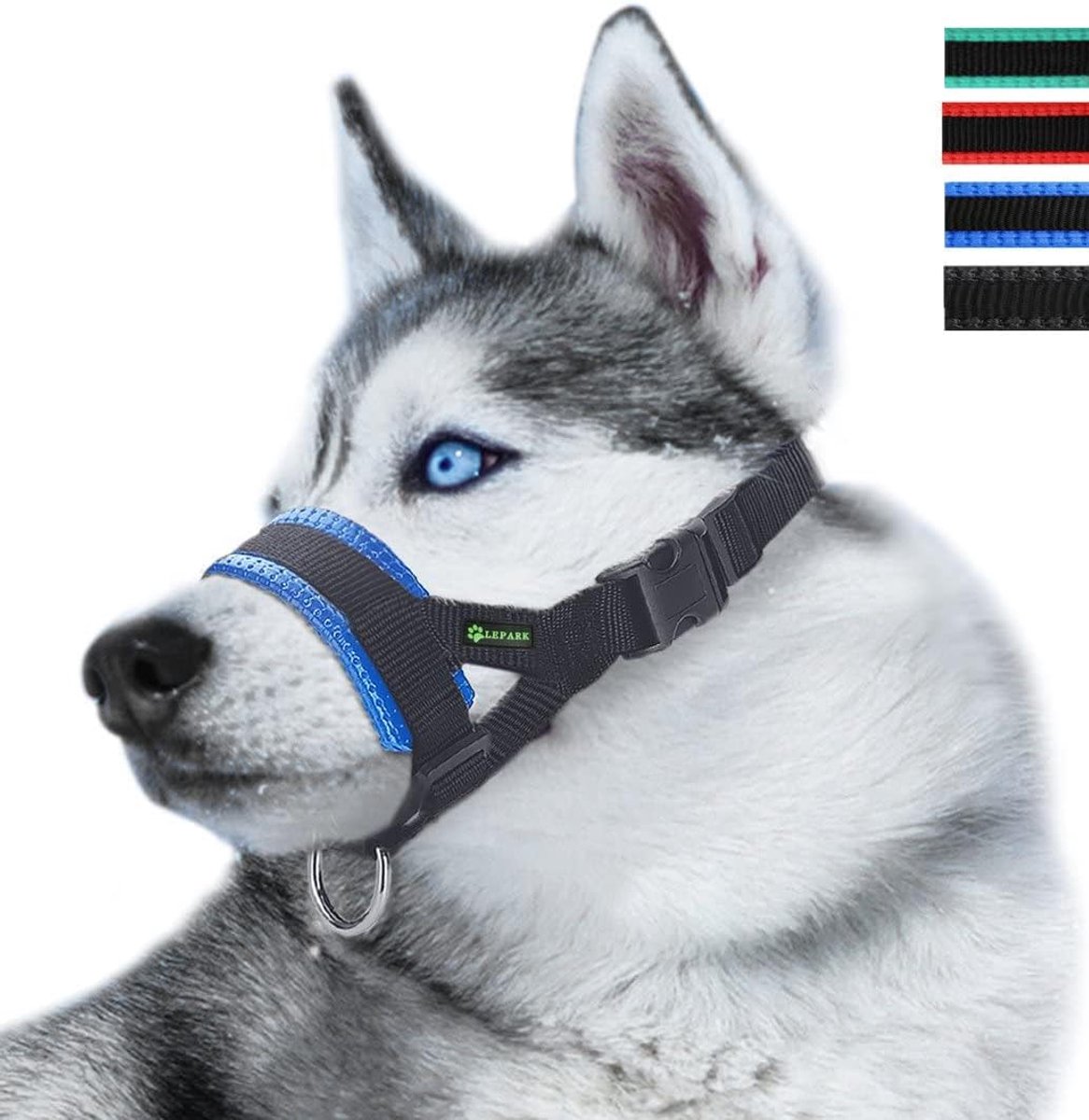 Hondentuigje voor kleine, middelgrote en grote honden - duurzame en verstelbare muilkorf - voorkomt bijten en blaffen - ShopVlot