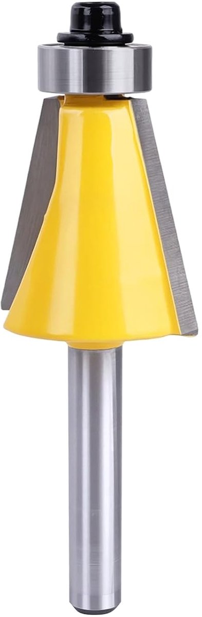 Afschuinfrees 1/4 inch schacht - YG6 hardmetaal - snijhoek 15° - perfect voor verstekverbindingen - ShopVlot