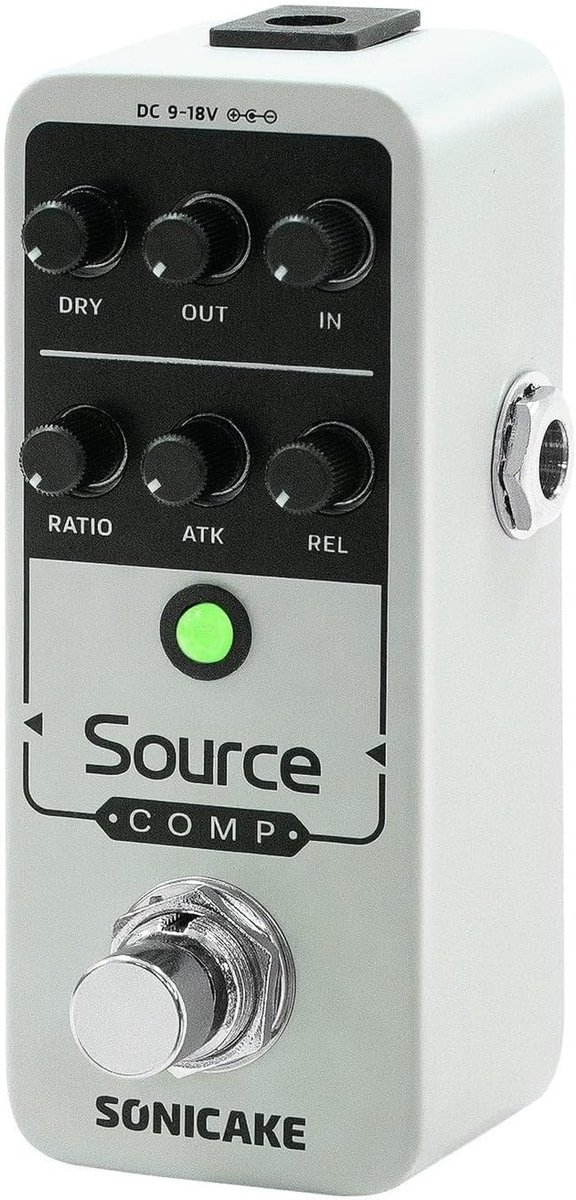 Compressor pedaal mini - analoge compressie - LED-indicator - verbeter je speelervaring - ShopVlot