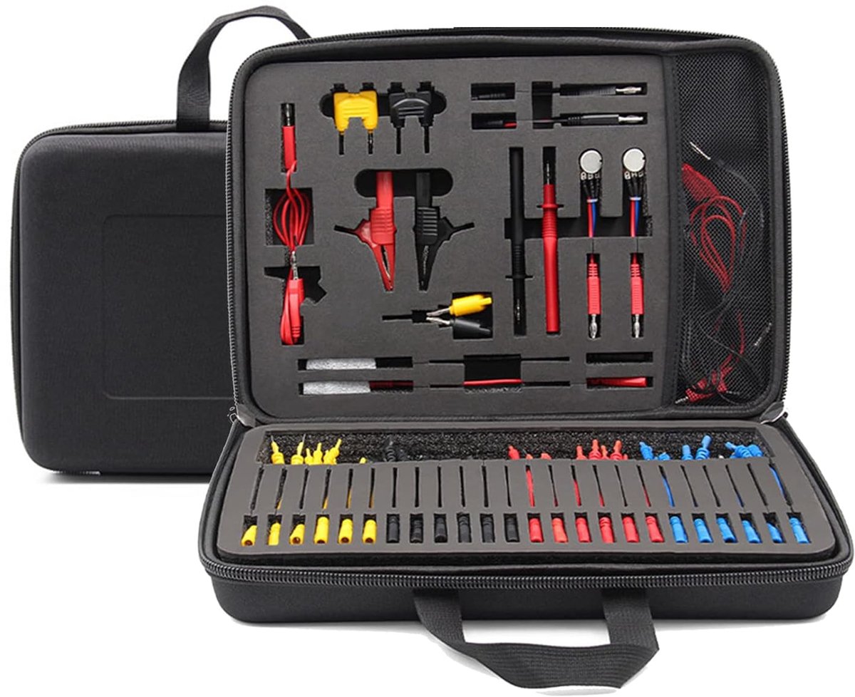 Testkabels set 92-delig - Multifunctioneel - Inclusief accessoires - Voor diagnose van auto- en circuitproblemen - ShopVlot
