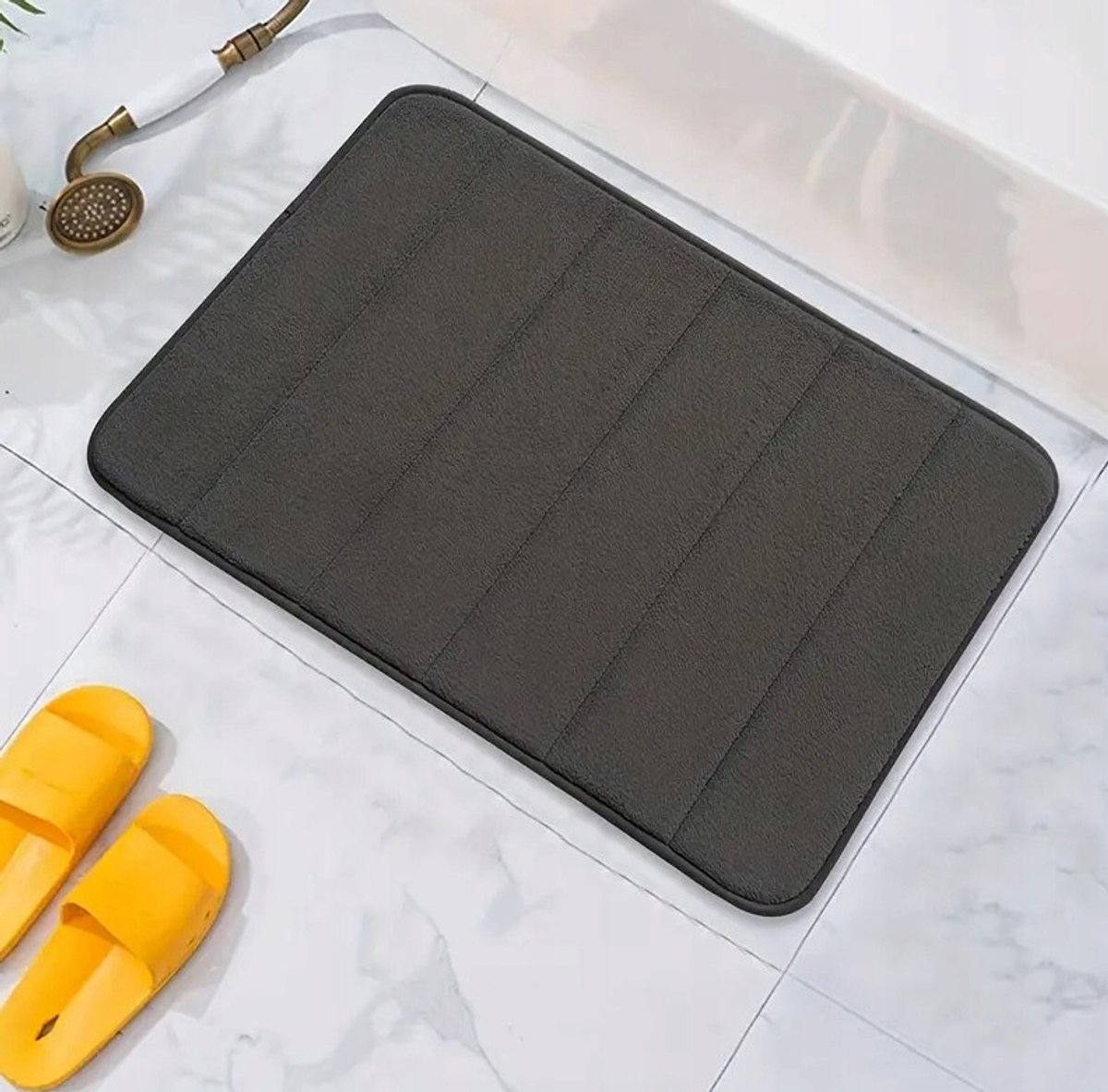 Zachte Antislip Badkamermat 50x80cm - Sneldrogend en Absorberend