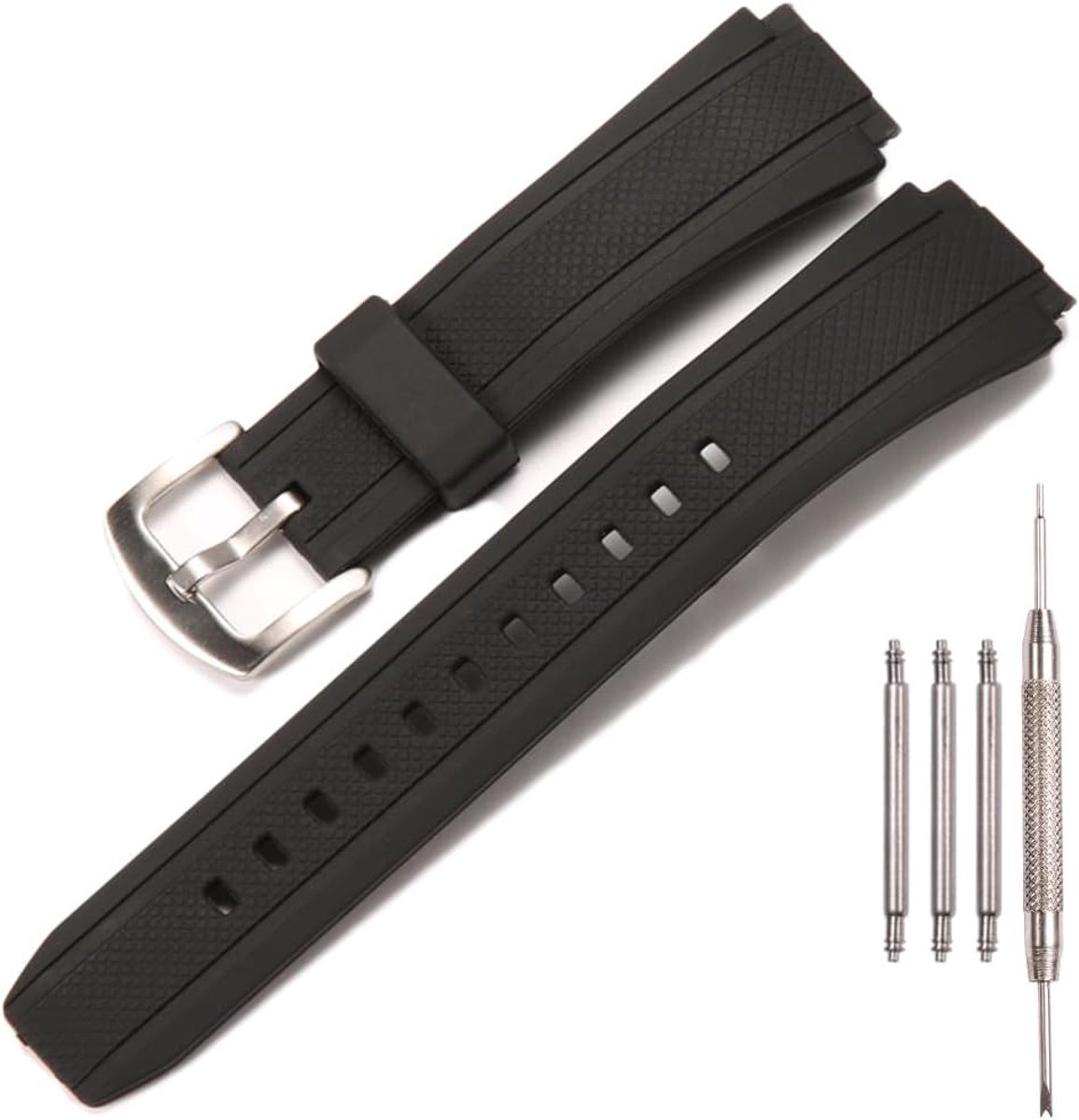 Horlogebandje - Hars - Waterdicht - Vervangend accessoire voor Casio EF-552 - ShopVlot