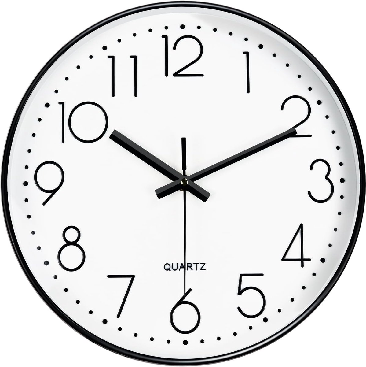 Wandklok 30 cm - Modern en Stil - Grote Cijfers - Perfect voor Woonkamer en Keuken - ShopVlot