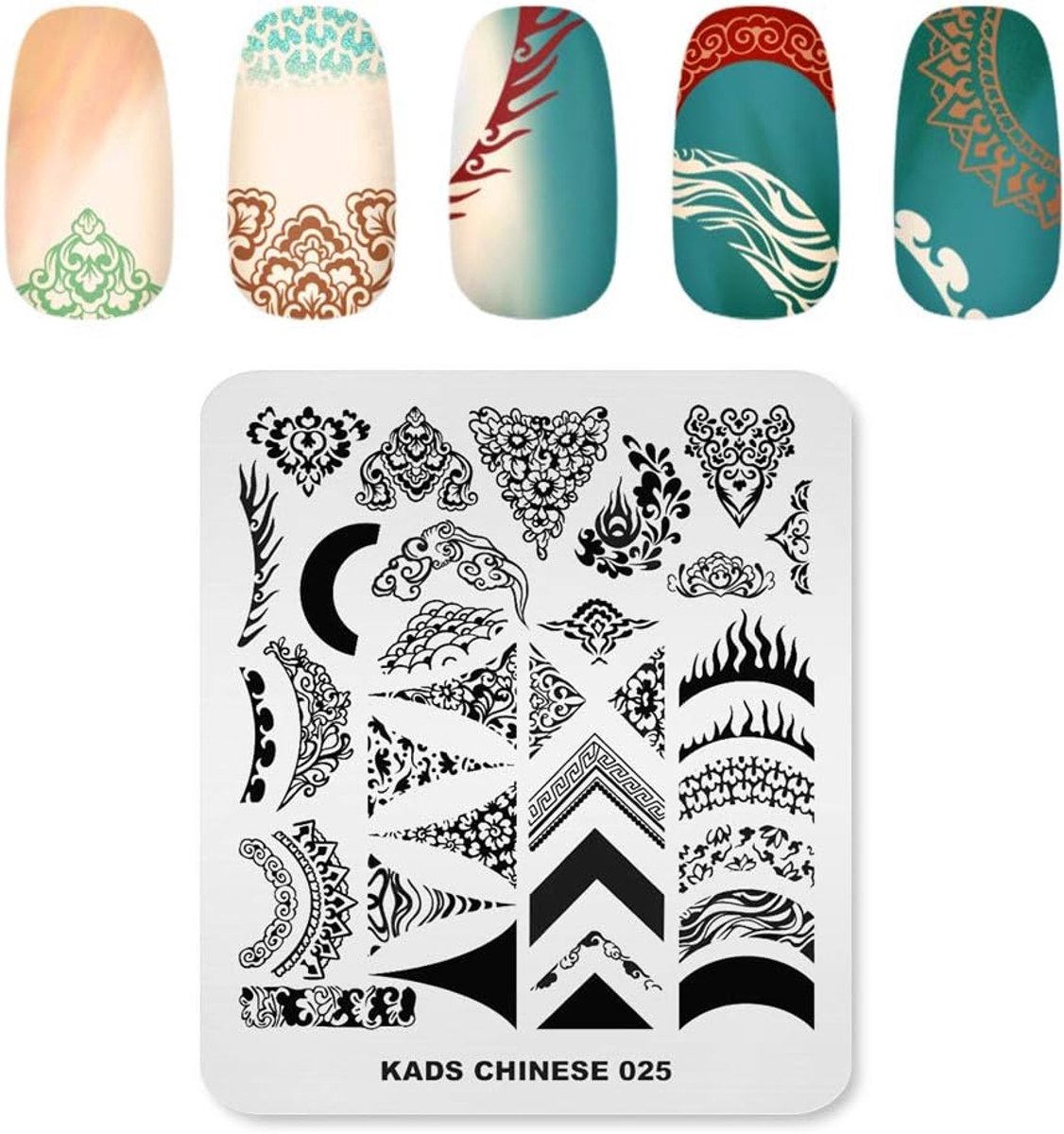 Nail stamping plate - stalen sjablonen - unieke en creatieve patronen - perfecte nail art tool - ShopVlot