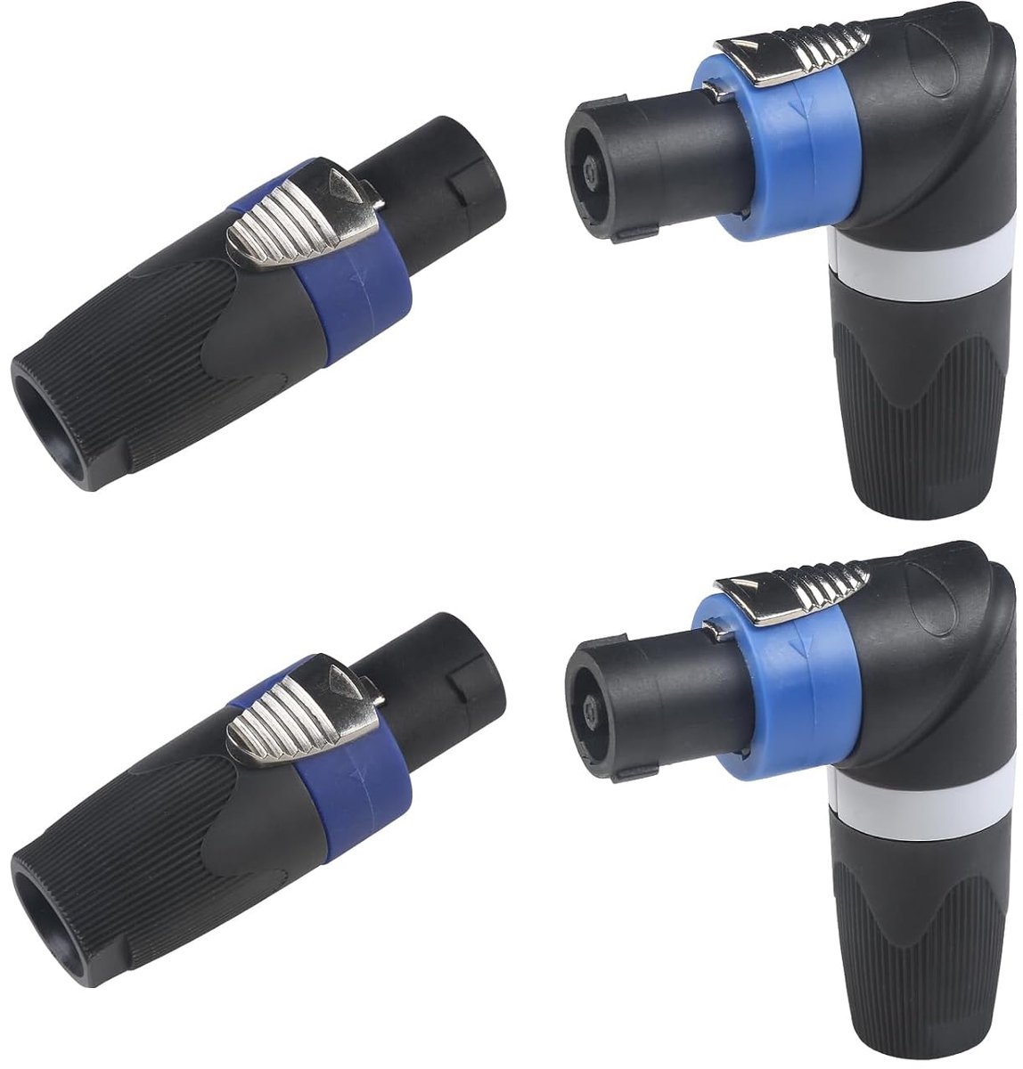 speakerplug 4-polig - speakon plug NL4FX - twist lock - voorkomt kortsluiting - ShopVlot
