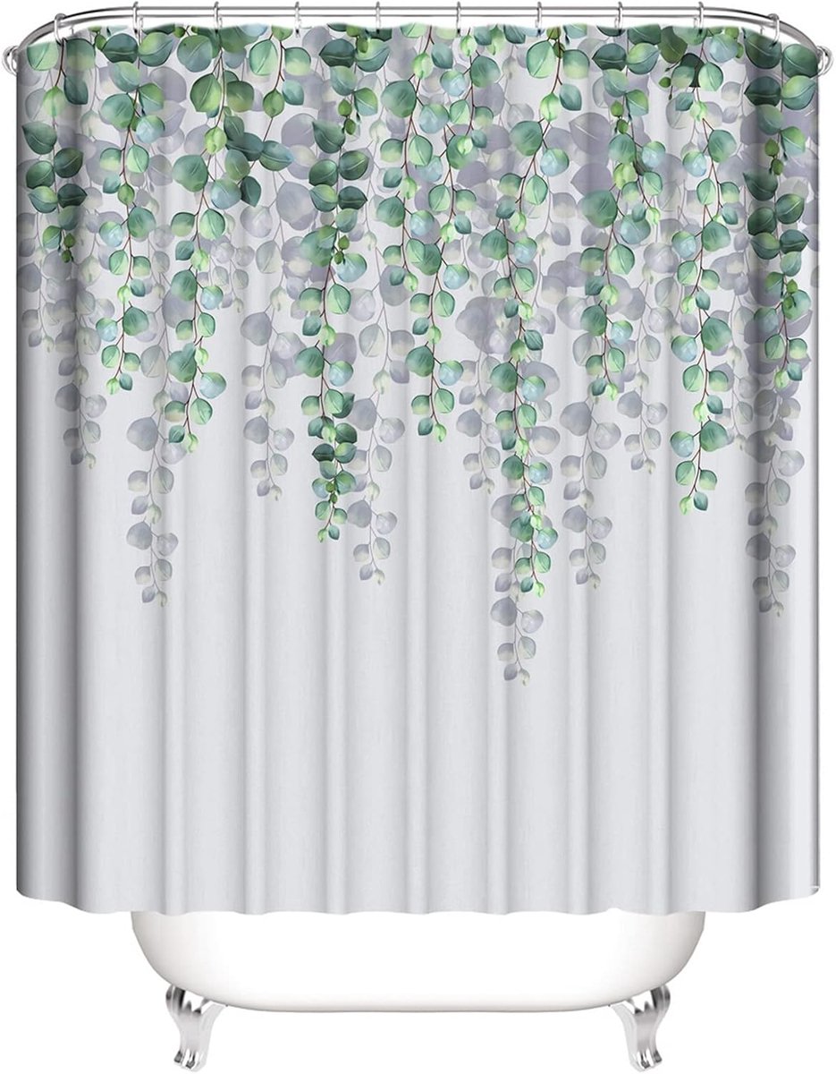 Douchescherm 90x180 cm - Polyester - Waterdicht - Voorkomt schimmelgroei - ShopVlot