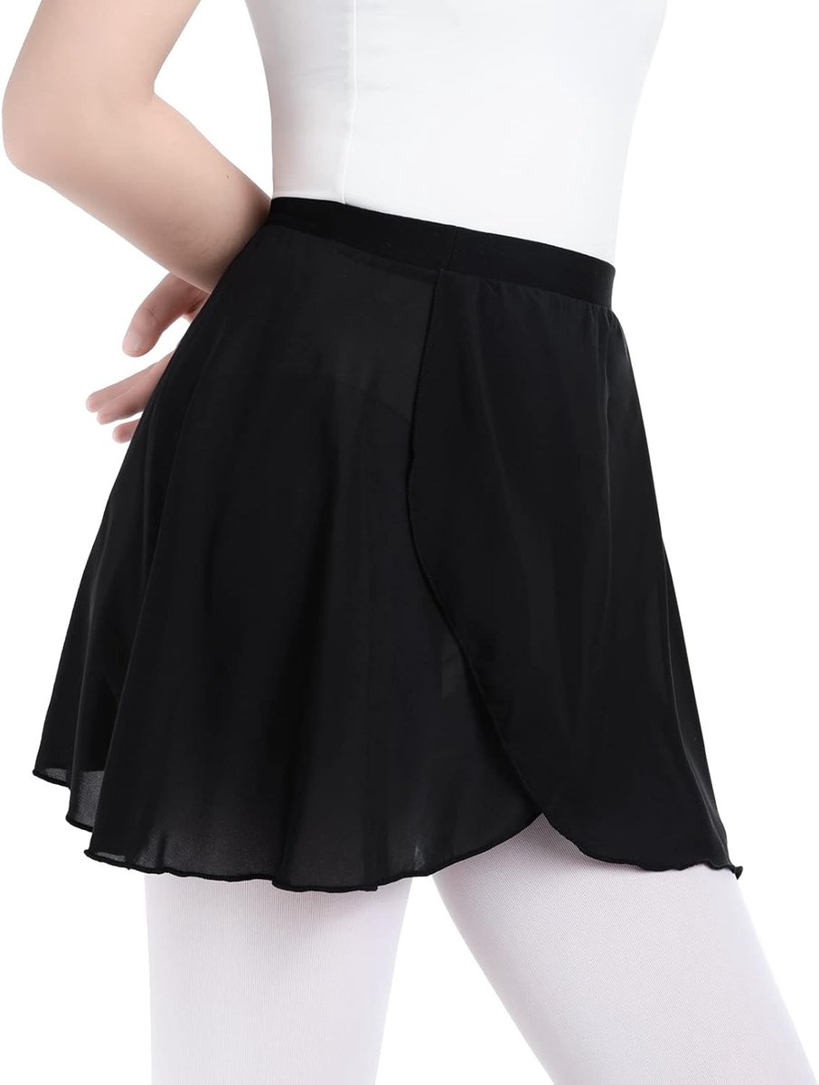 Balletrok voor meisjes - transparante chiffon - elegante uitstraling - perfect voor danslessen - ShopVlot