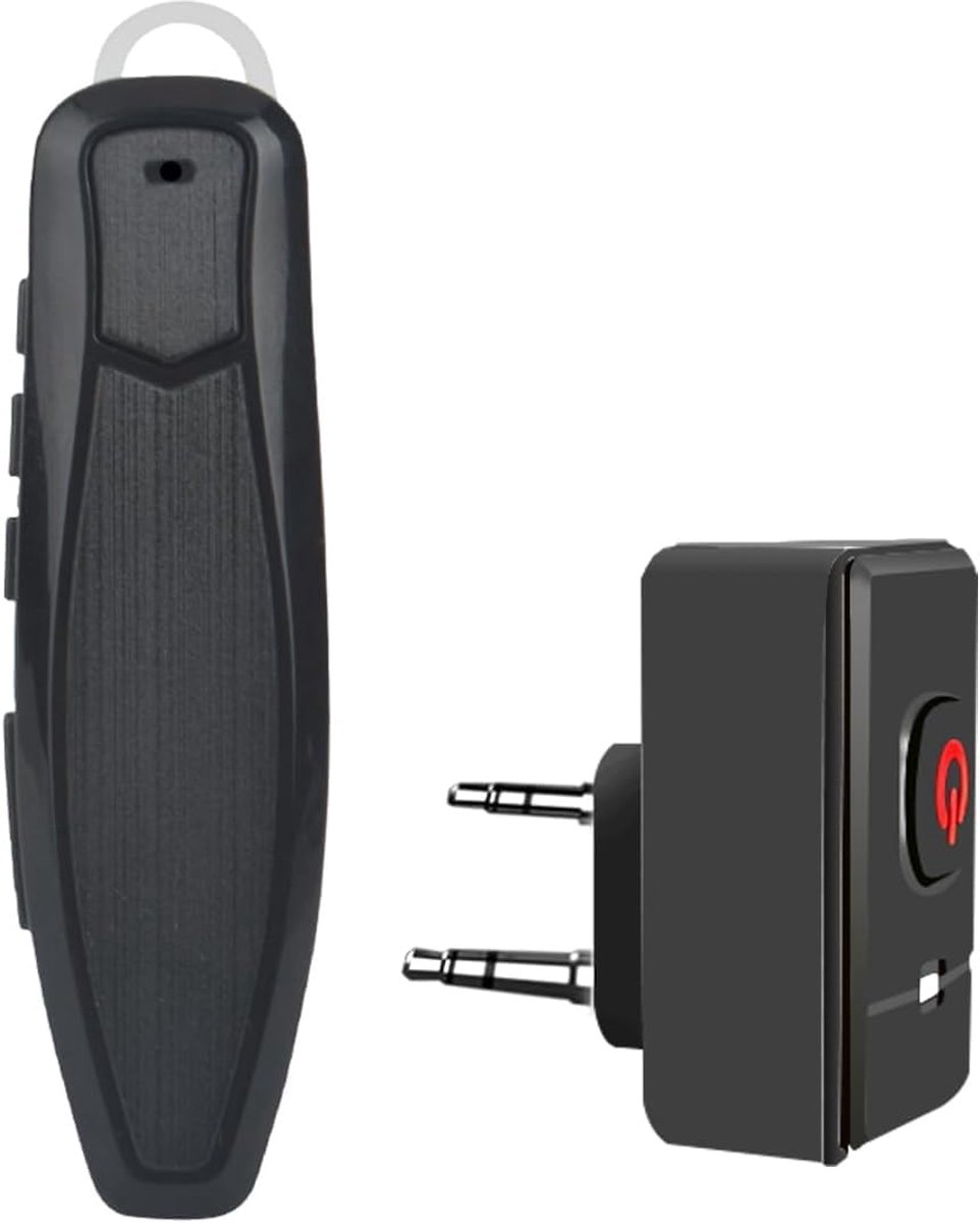 Bluetooth hoofdtelefoon met ruisonderdrukkende microfoon - compatibel met K-connector - ideaal voor walkietalkies en telefoons