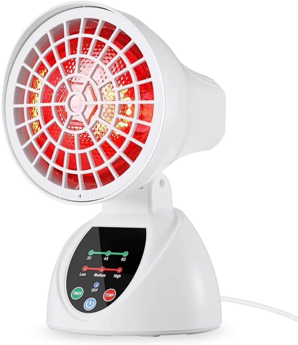 Infraroodlamp 150 W - Rood licht - Timer en instelbare temperatuur - Aangename warmte - ShopVlot