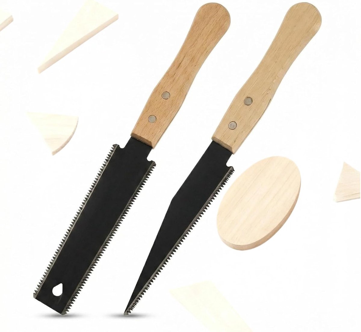Japanse handzaag set - 2 stuks dubbele rand - tweezijdige trekzaag - perfect voor nauwkeurige houtbewerking - ShopVlot
