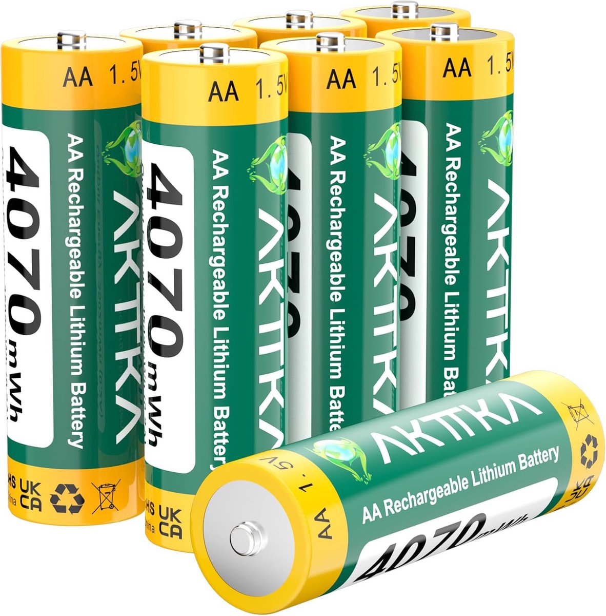 AA batterijen 4070 mWh - 8 stuks - lange levensduur - ideaal voor dagelijks gebruik - ShopVlot