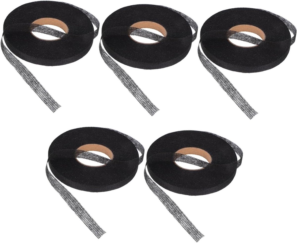 Fusible Interfacing Strips - Naai Tussenvoering - Kleding Repareren - Niet-geweven Stof - 9.7 cm - Zwart