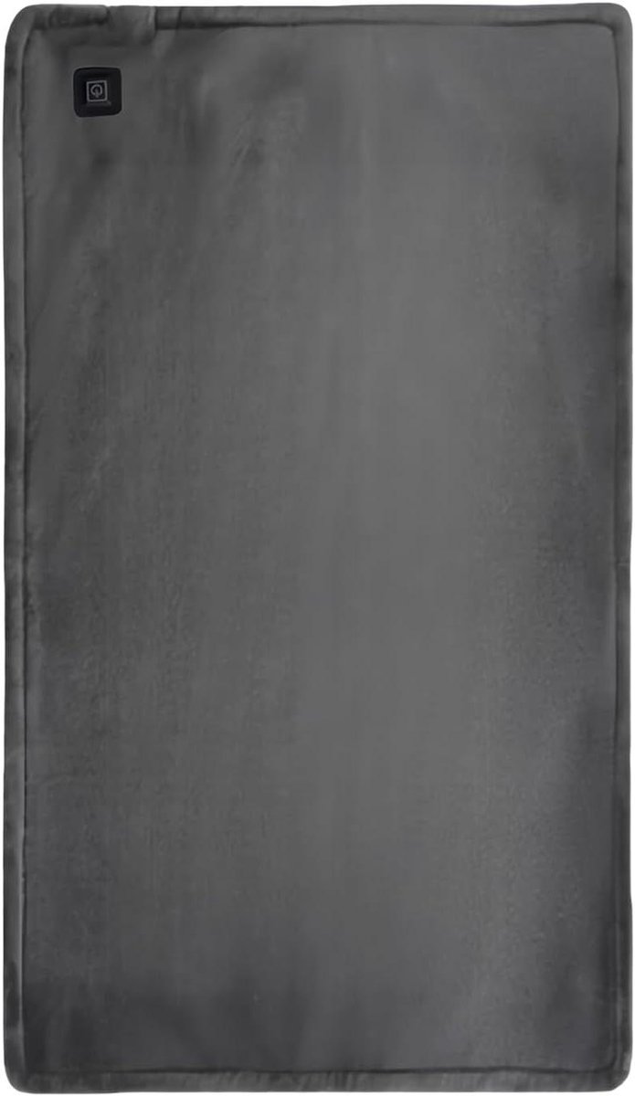 Verwarmingsdeken - Elektrisch plaid - Ontspanning thuis - Zes zones verwarming - 70x45 cm - Grijs